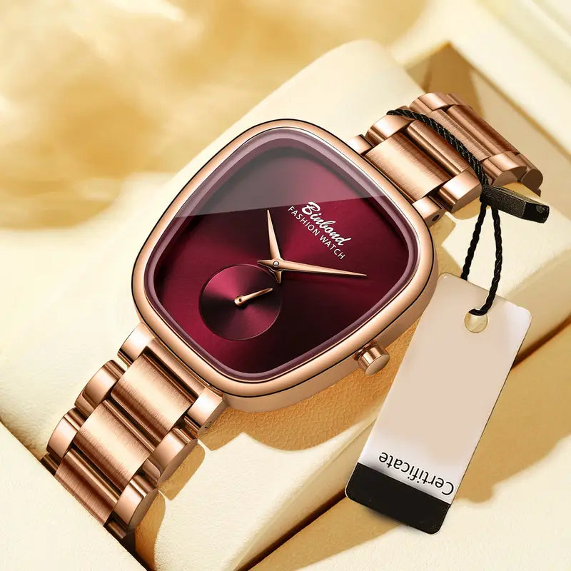 BINBOND Damen Elegante Minimalistische Quarzuhr
