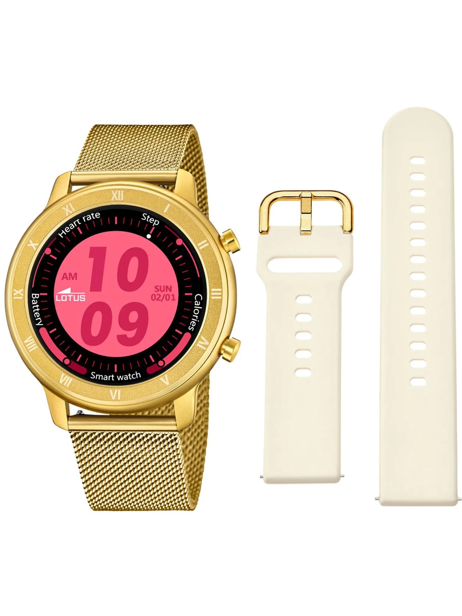 Lotus Smartwatch Herrenuhr Edelstahlband golden 50038/1