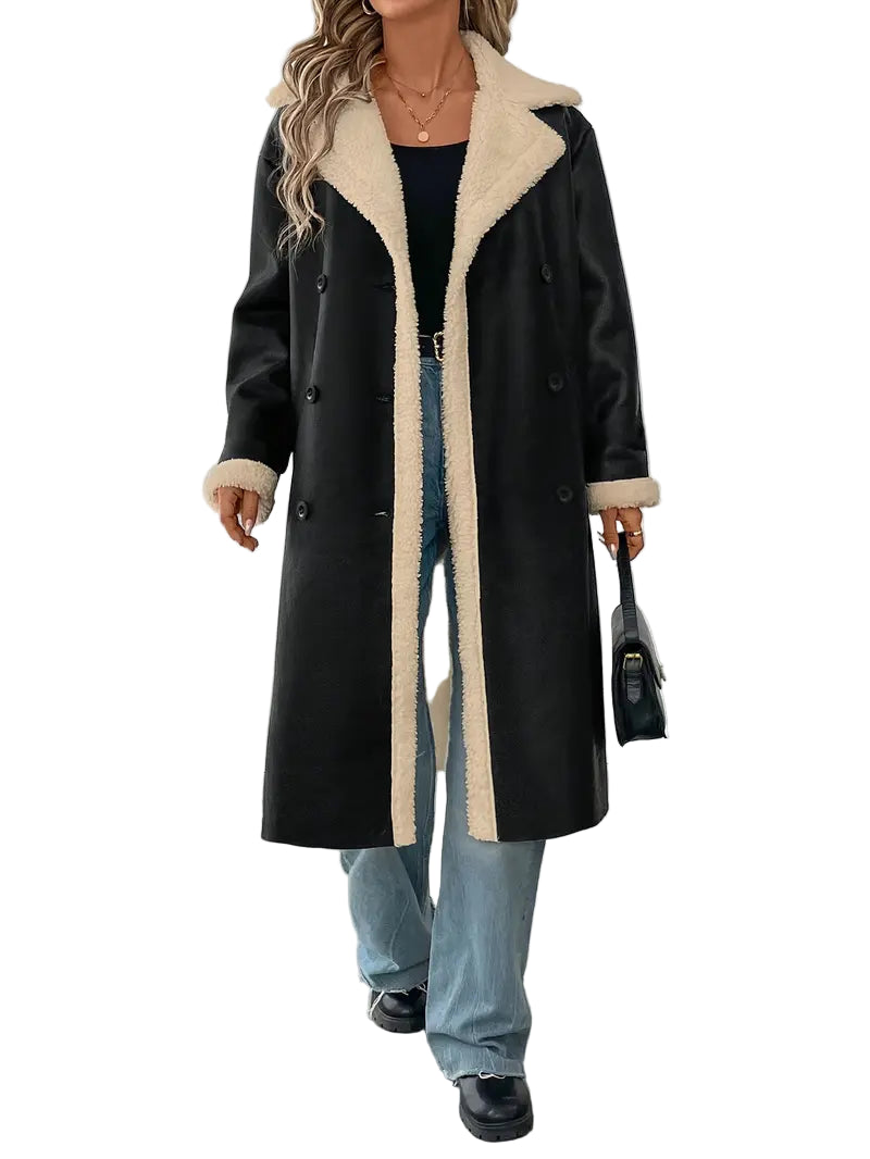 Elegante Damenjacke mit Kragen Gürtel