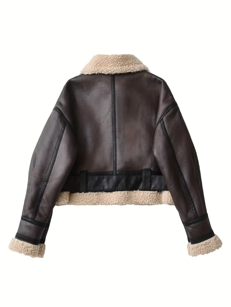 Vintage Damenjacke mit Gürtel