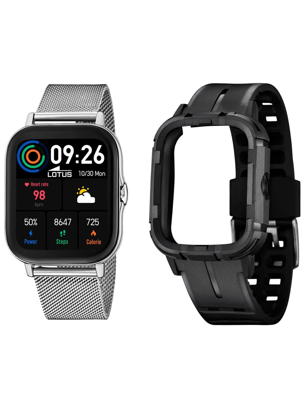 Lotus Smartwatch Sportuhr Edelstahlband 50044/1