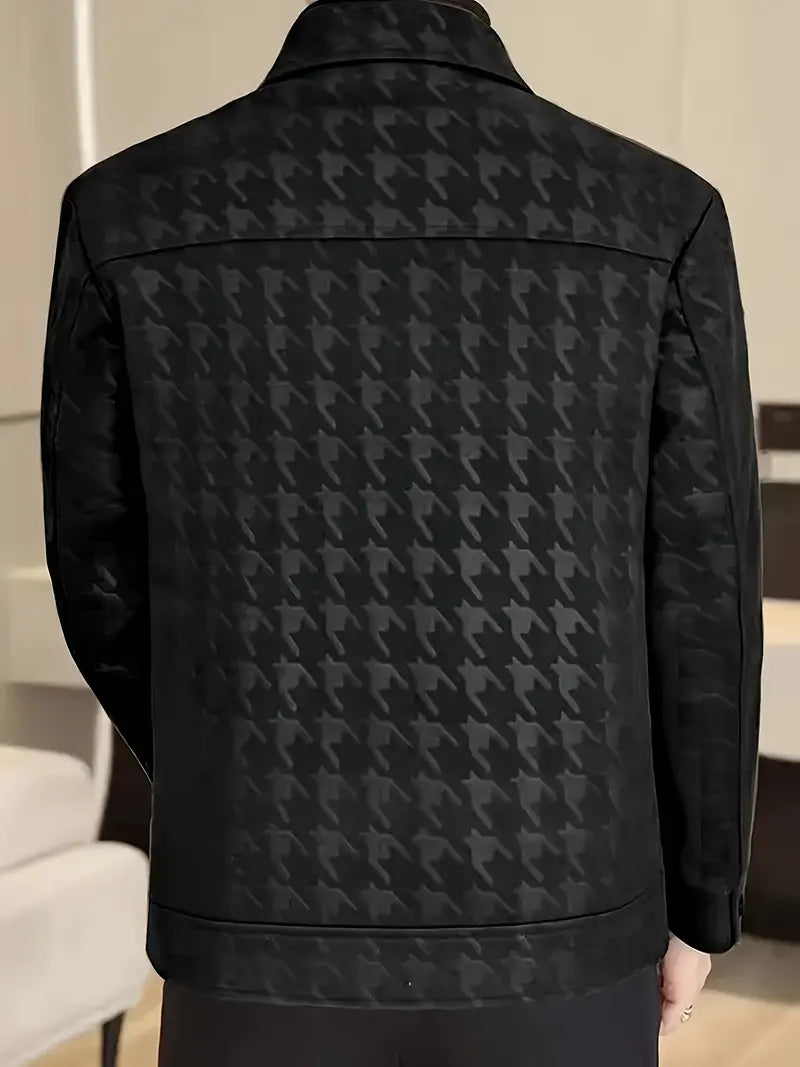 Herren Jacke mit Knopfmanchetten, Reverskragen & Falschen Taschen