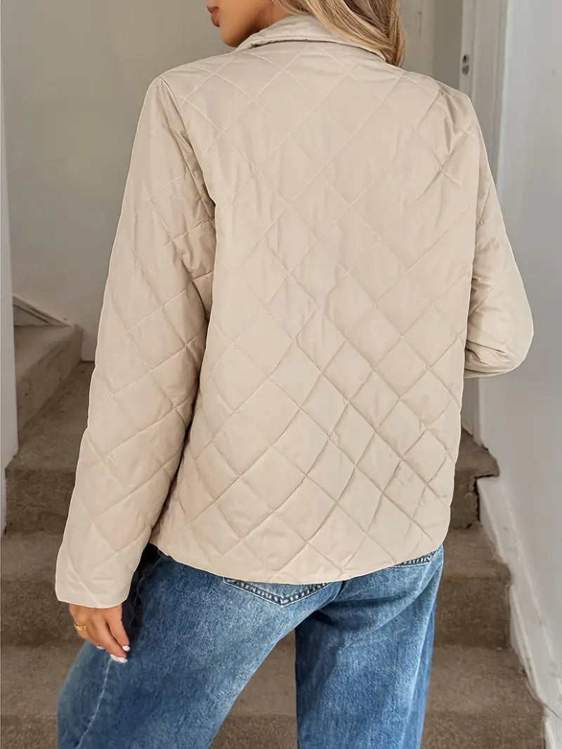 Leichte Gesteppte Damenjacke mit Reißverschluss