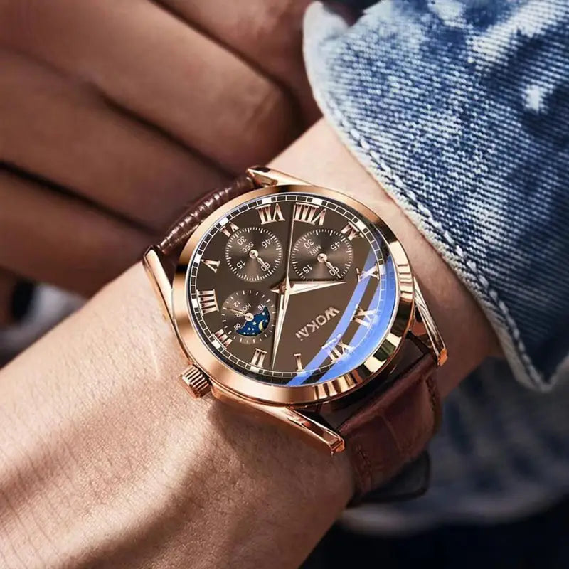 3 Stück/Set - Modische Business-Armbanduhr ,