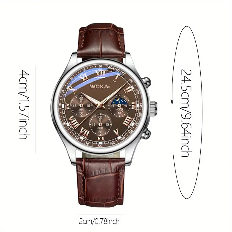 3 Stück/Set - Modische Business-Armbanduhr ,